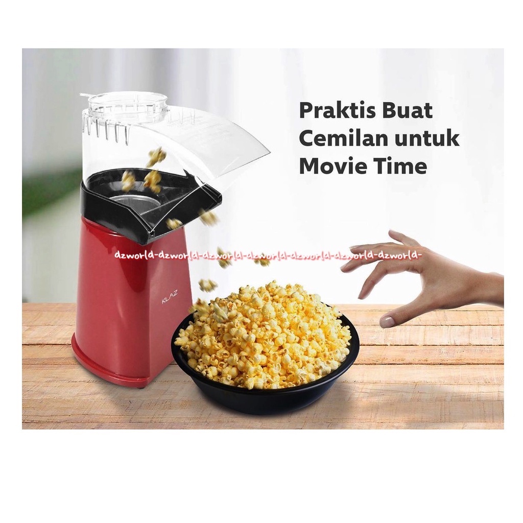 Klaz Popcorn Maker Alat Membuat Memasak Pop Corn Masak Jagung Ala Cafe 21 Praktirs Warna Merah Red Klas