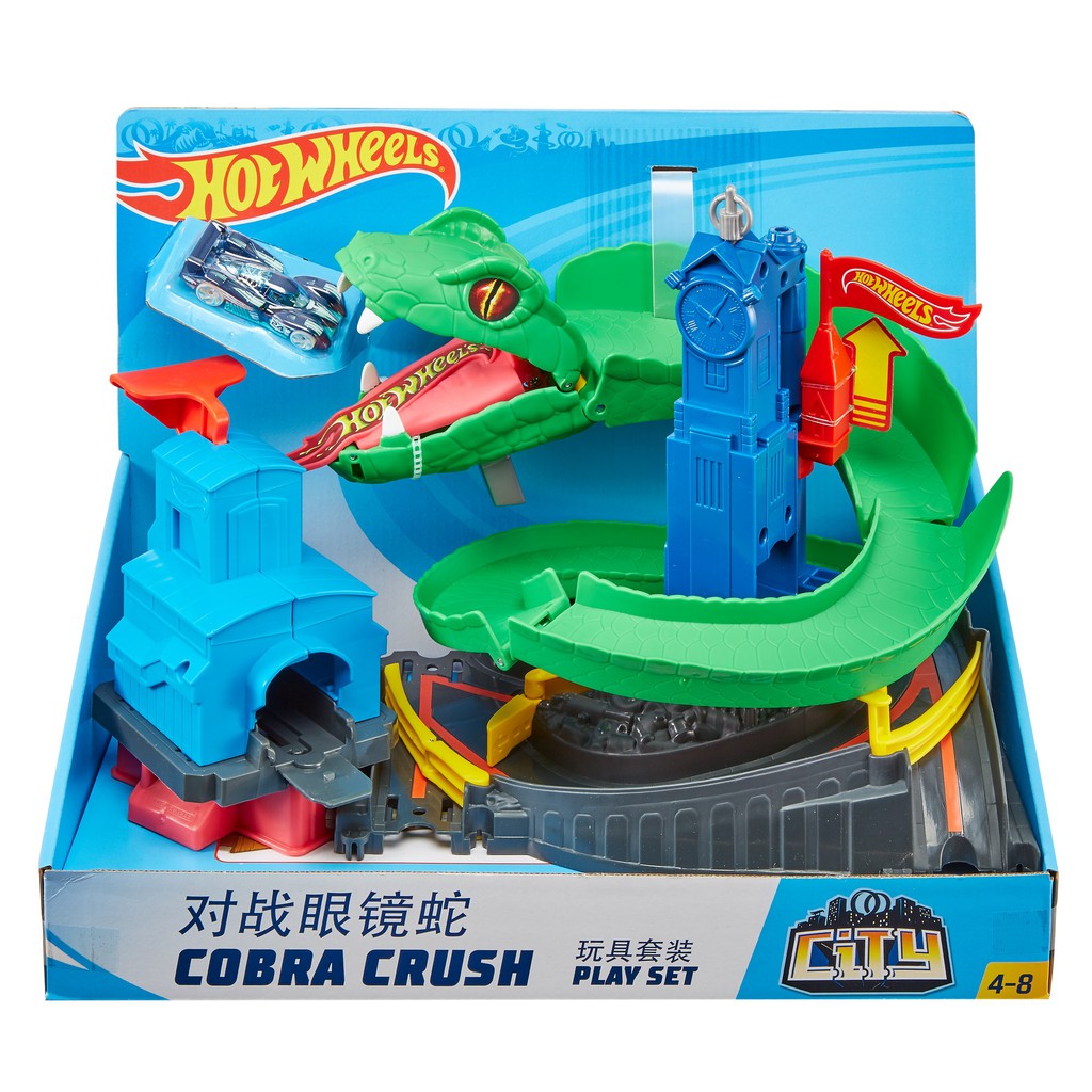 hot wheels cobra crush playset