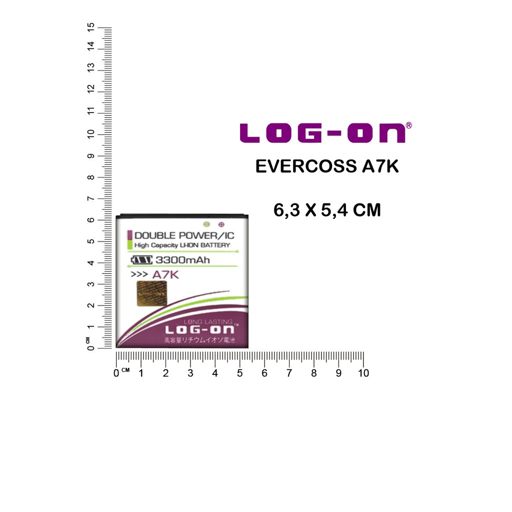 BATERAI EVERCOSS A7K - LOG ON DOUBLE POWER BATTERY BATRE