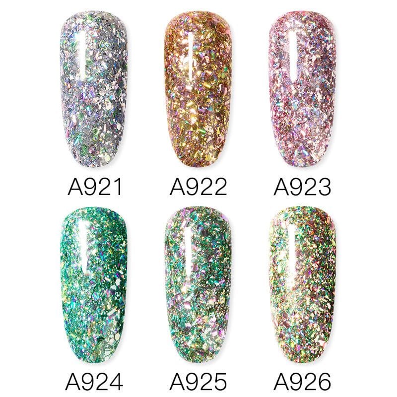 ROSALIND Starlight Diamond Gel 5ml/ Kutek / Cat Kuku/Kutek UV Gel/Kutek Gel UV/Kutek Glitter/UV LED Nail Polish/Nail Gel