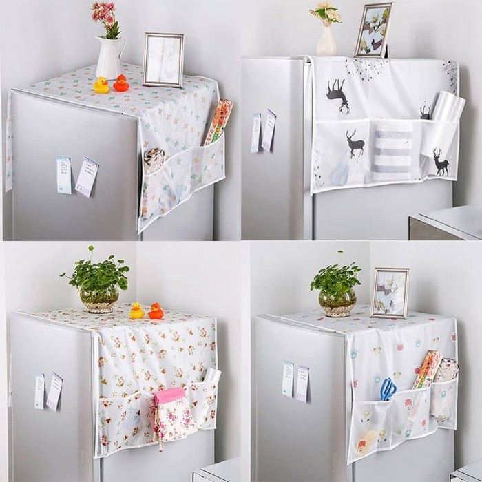 Cover Kulkas / Taplak Alas Kulkas / Penutup Kulkas- gwengrosir09