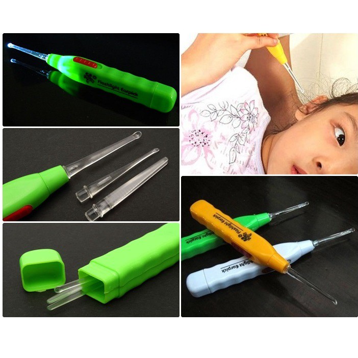 LED Flashlight Earpick Clean / Pembersih Telinga - Multi-Color