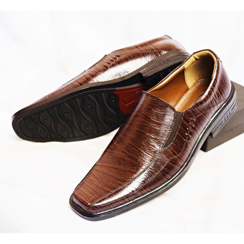 Sepatu Pantofel Kulit Sapi Asli Grade A jumbo size 38-46