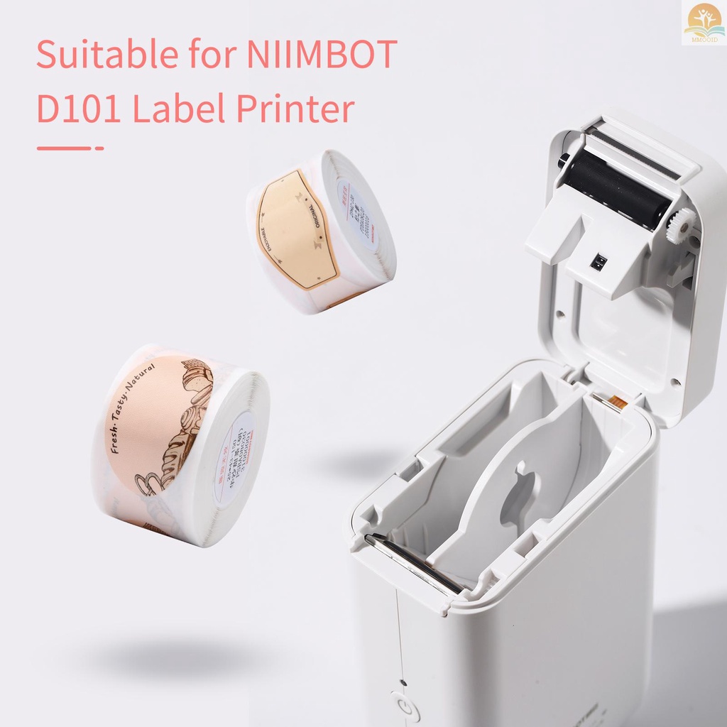 (MMOI) Niimbot 160 Lembar / Rol Kertas Label Thermal Anti Air / Robek 23x37mm Untuk Printer D101