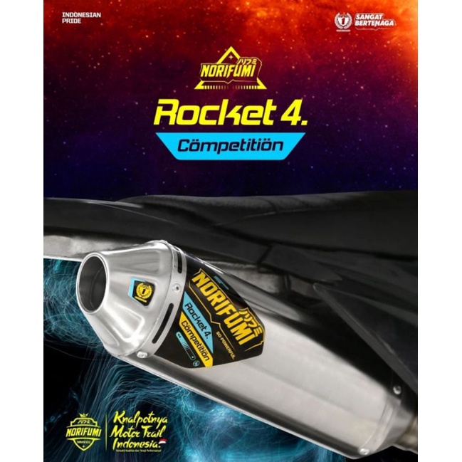 knalpot rocket 4 kompetisi klx dtracker crf