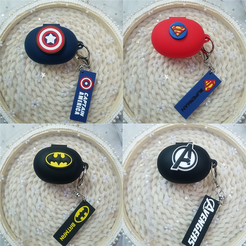 Marvel Case Silikon Anti slip Motif Kartun Untuk Realme Air 2 Neo / Buds Q2 TWS