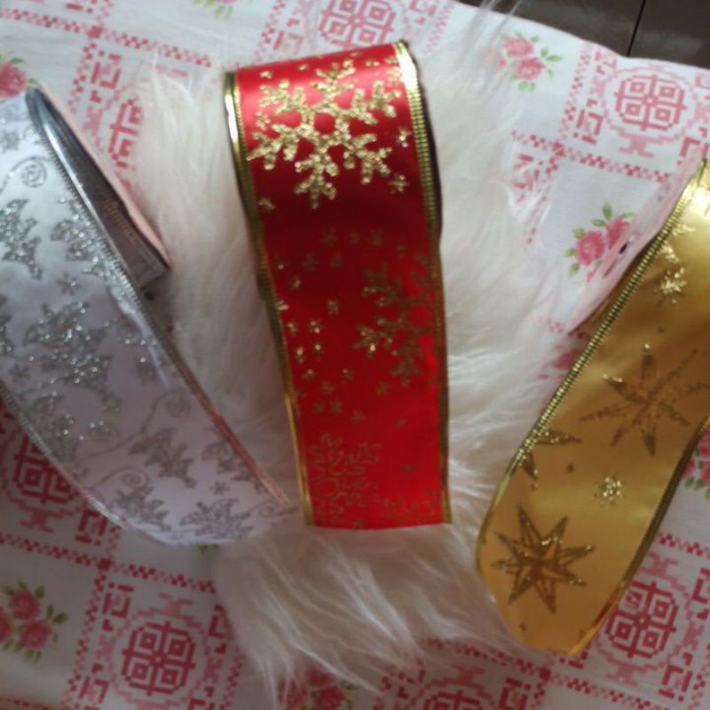 

pita natal glitter 6.5 cm x 2.7m christmas 1 roll