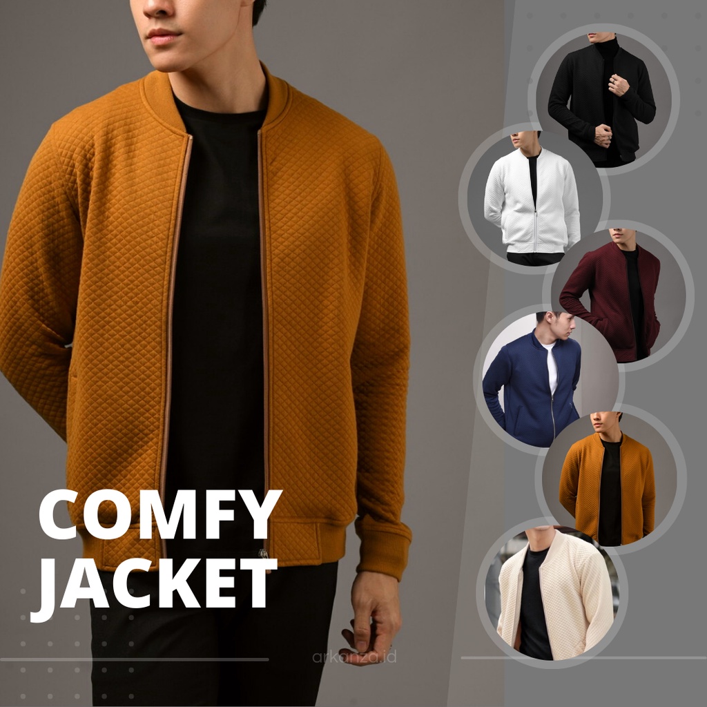 COMFY JACKET / JAKET COMFY PRIA / JAKET BOMBER COMFY / COMFY JAKET PREMIUM