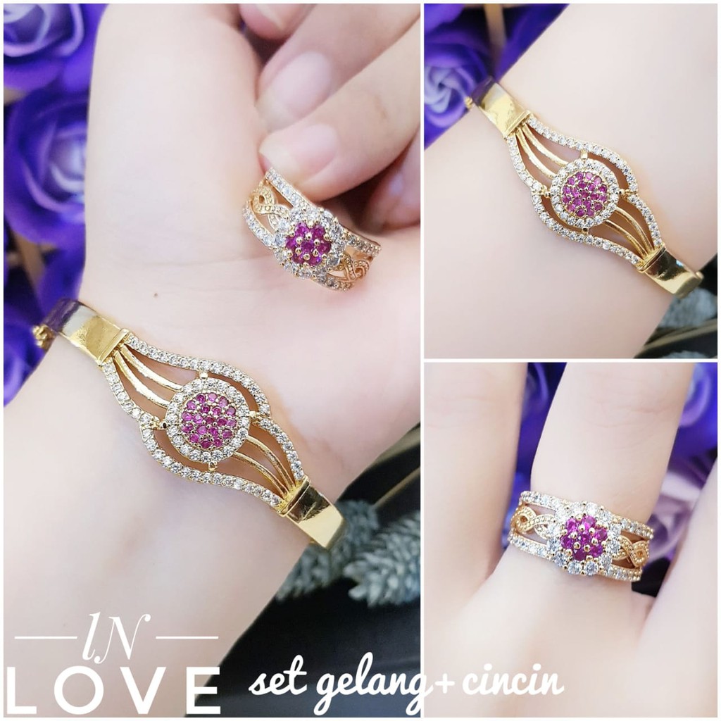 Xuping set perhiasan lapis emas 24k 2904i