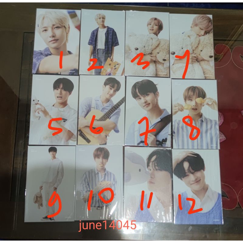 Postcard posca sg22 nct dream season greating 2022 renjun haechan jeno mark jisung jaemin chemle