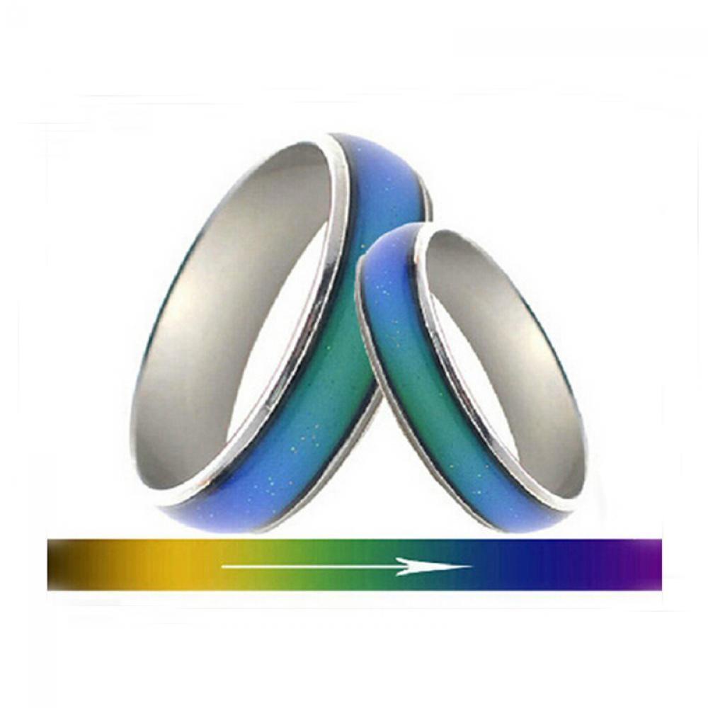 Solighter Mood Ring Hadiah Menakjubkan Kontrol Suhu Unisex