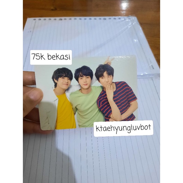 bts love yourself japan lys jpn kimline kim line namjoon seokjin jin taehyung rm mpc bunga photocard