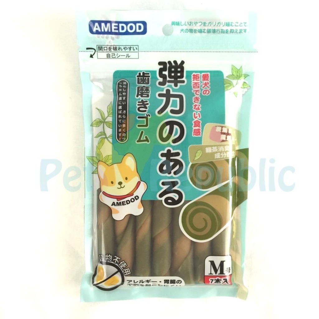 

AMEDOD Dog Dental Chew Dental Strip Twist Stick Medium 7pcs