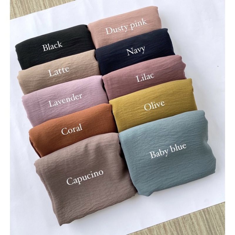 JILBAB BERGO CRINKLE AIRFLOW PREMIUM-Rose brown/coral