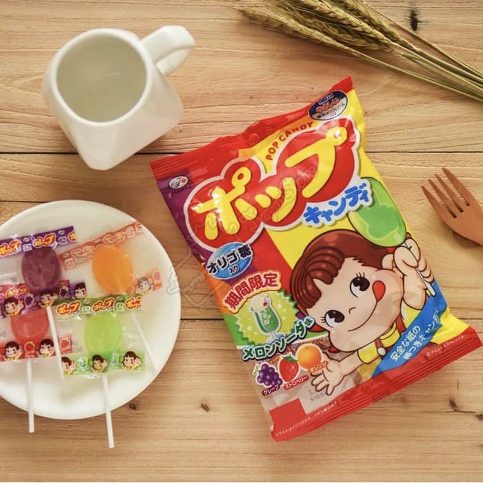 

Fujiya Peko Pop Candy - Fujiya Permen Tangkai Rasa Anggur dan Jeruk