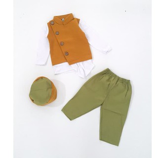 Baju Muslim Setelan Koko Bayi Waffle PB 128232 Shopee Baju Muslim Setelan Koko Bayi Waffle PB 128232 Shopee