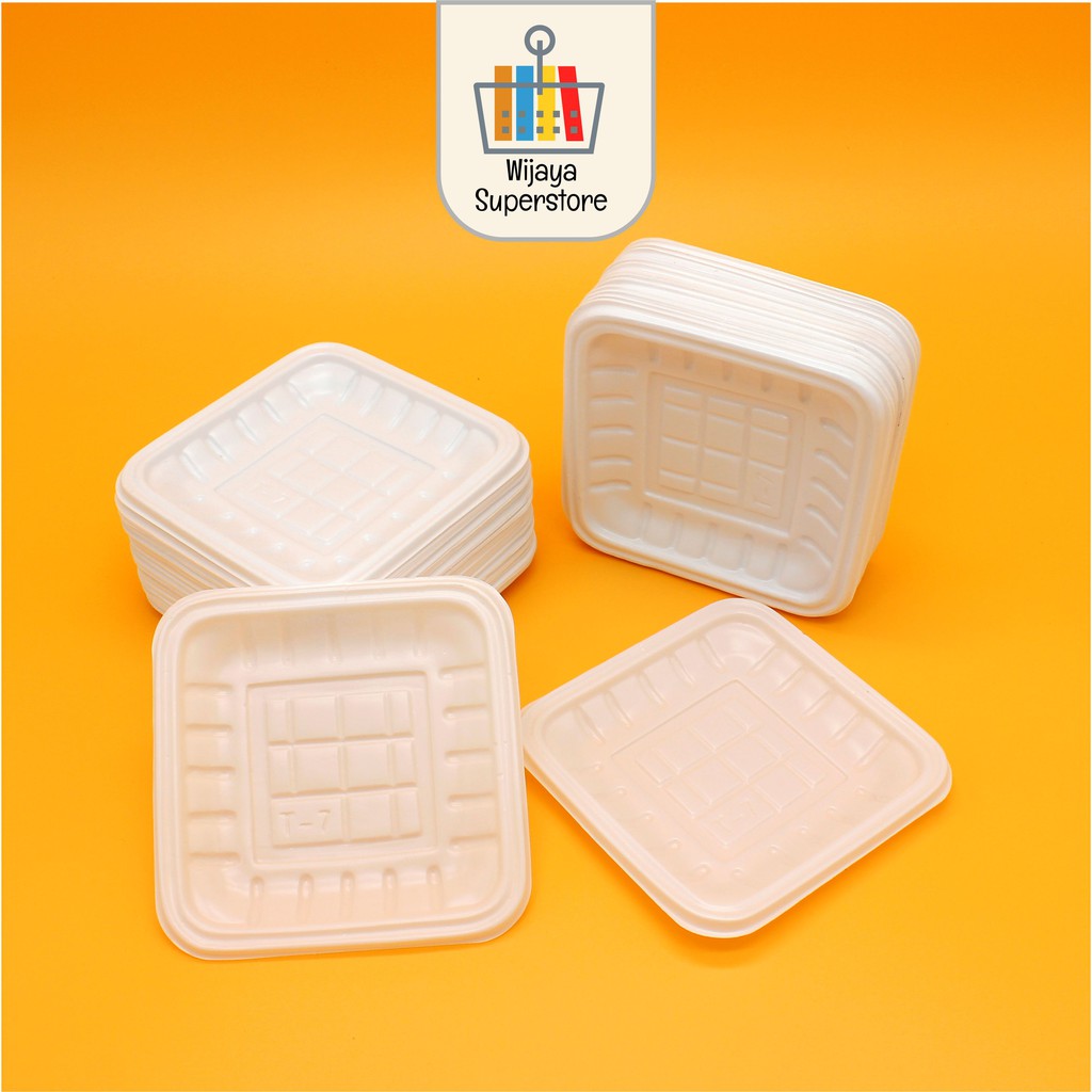Mika Tray Putih Alas Tempat Wadah Buah Sayur Daging Kue
