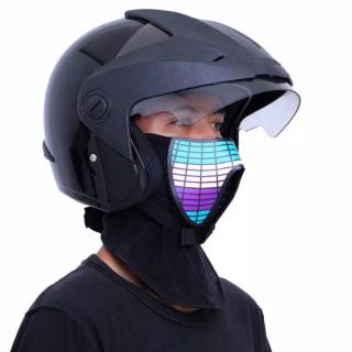  Masker  Motor LED Mask Masker  Unik  Multifungsi Polyester 