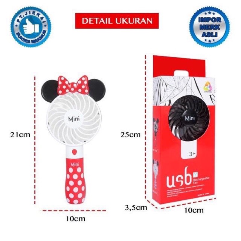 KIPAS ANGIN PORTABLE MIC-KEY MIN-NIE MOUSE/KIPAS ANGIN MINI/MOTIF ALPUKAT/BEAR KIPAS ANGIN TANGAN PORTABLE DISNEY