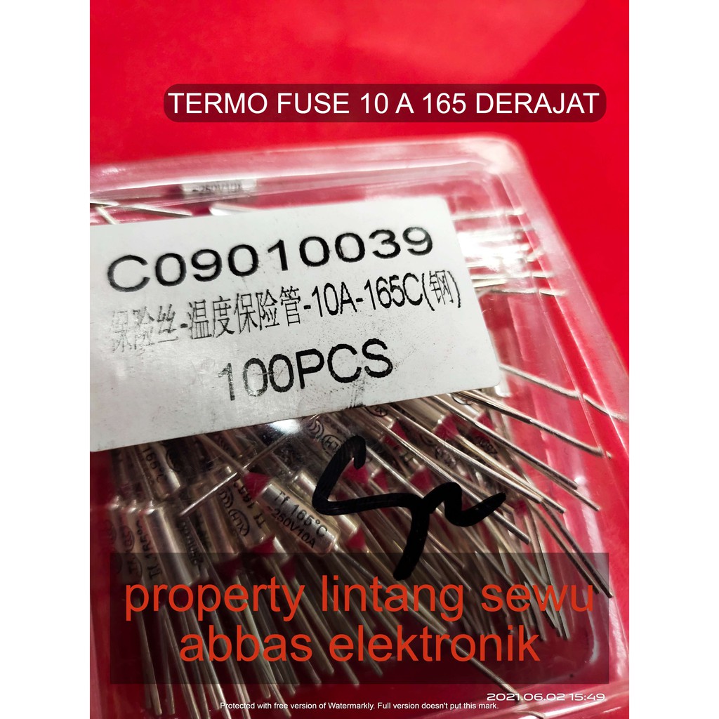 TERMOFUSE THERMOFUSE 10A 165 DERAJAT