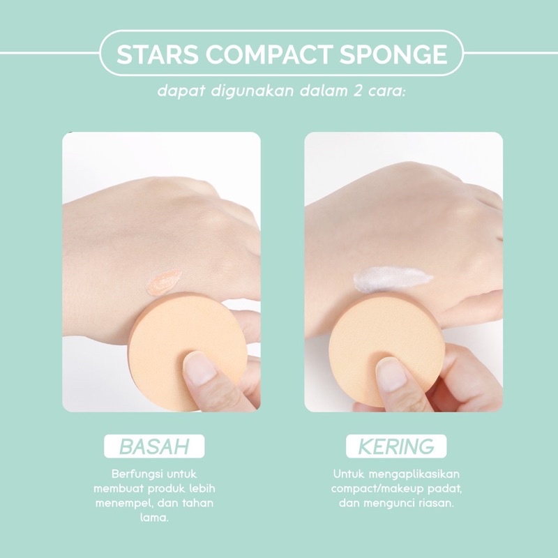 GLAMFIX MAKE UP PUFF &amp; COMPACT SPONGE ISI 4