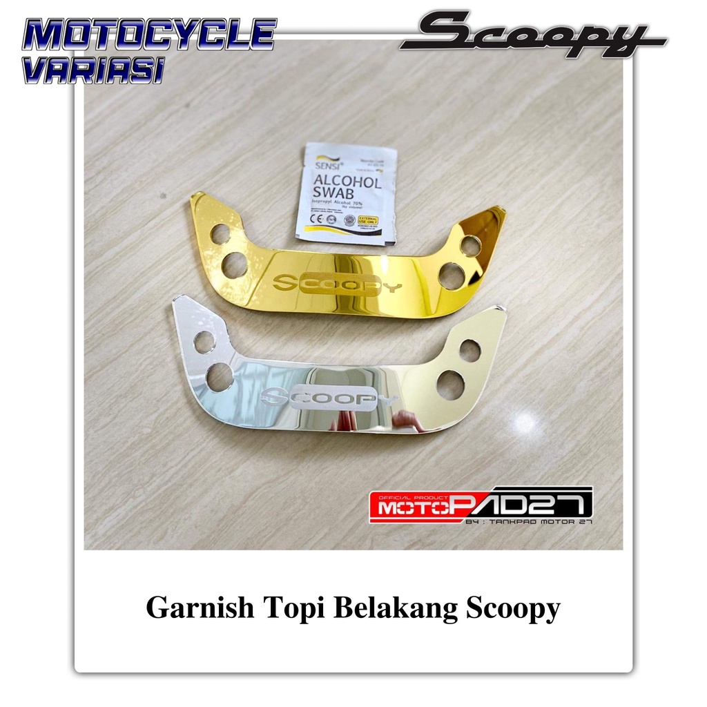 Garnish Atas Lampu Belakang Scoopy Garnis Buntut Scoopy