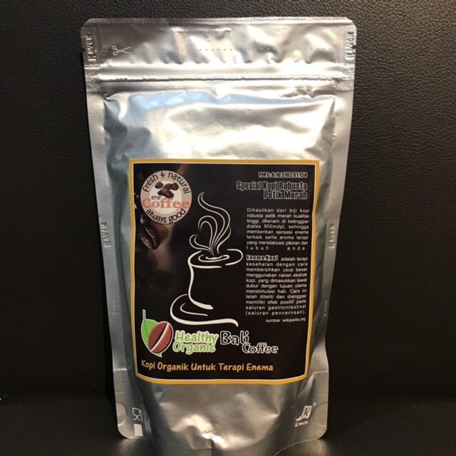 Enema Kopi Bali Organic Medium / Dark Roast 1kg ( 4pcs @250gr )