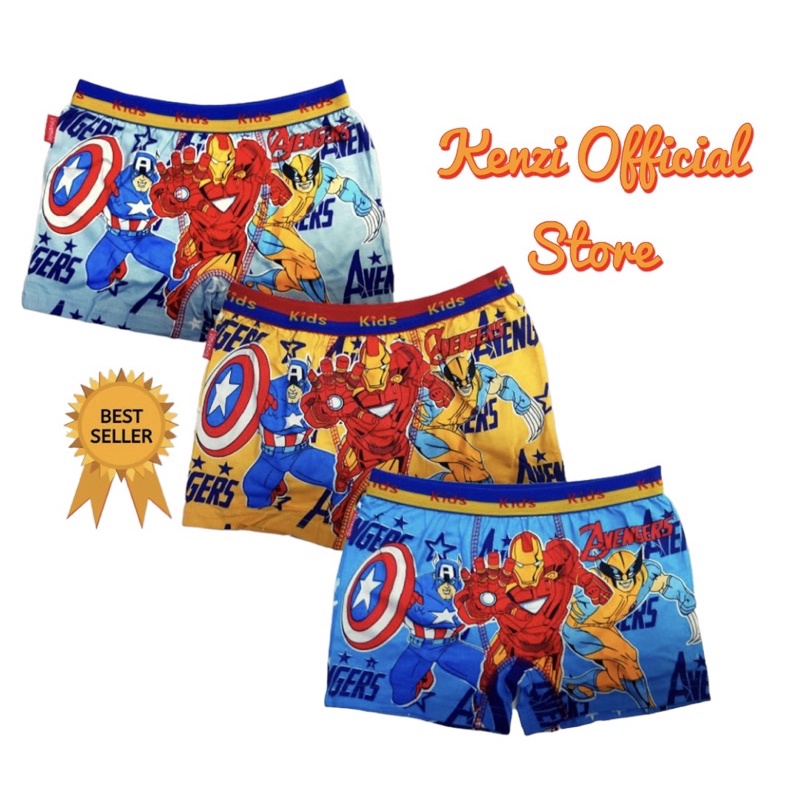 Boxer Anak cowo - Celana boxer Anak - usia sd