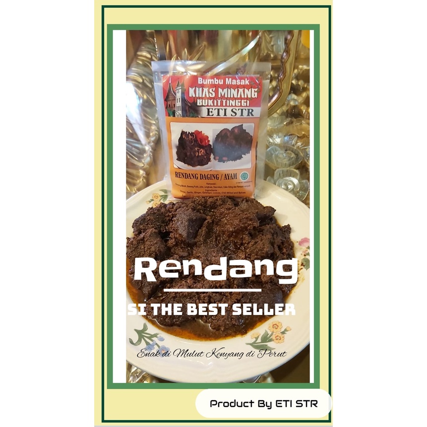 

BUMBU RENDANG & CINCANG ETI STR KHAS BUKITTINGGI SUMATERA BARAT