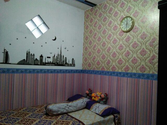 S017ls Wallpaper Sticker Ku Garis Pink 45cm X9-10m Wallpaper Dinding