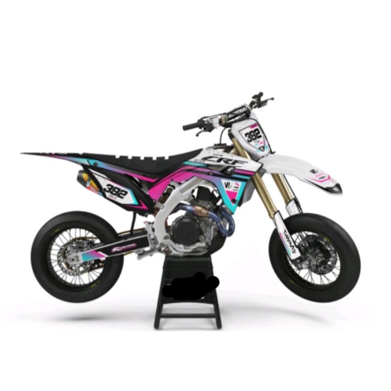 costum Decal Sticker CRF 150l DTRACKER KLX GORDON Decal Stiker Full Body Trail COD