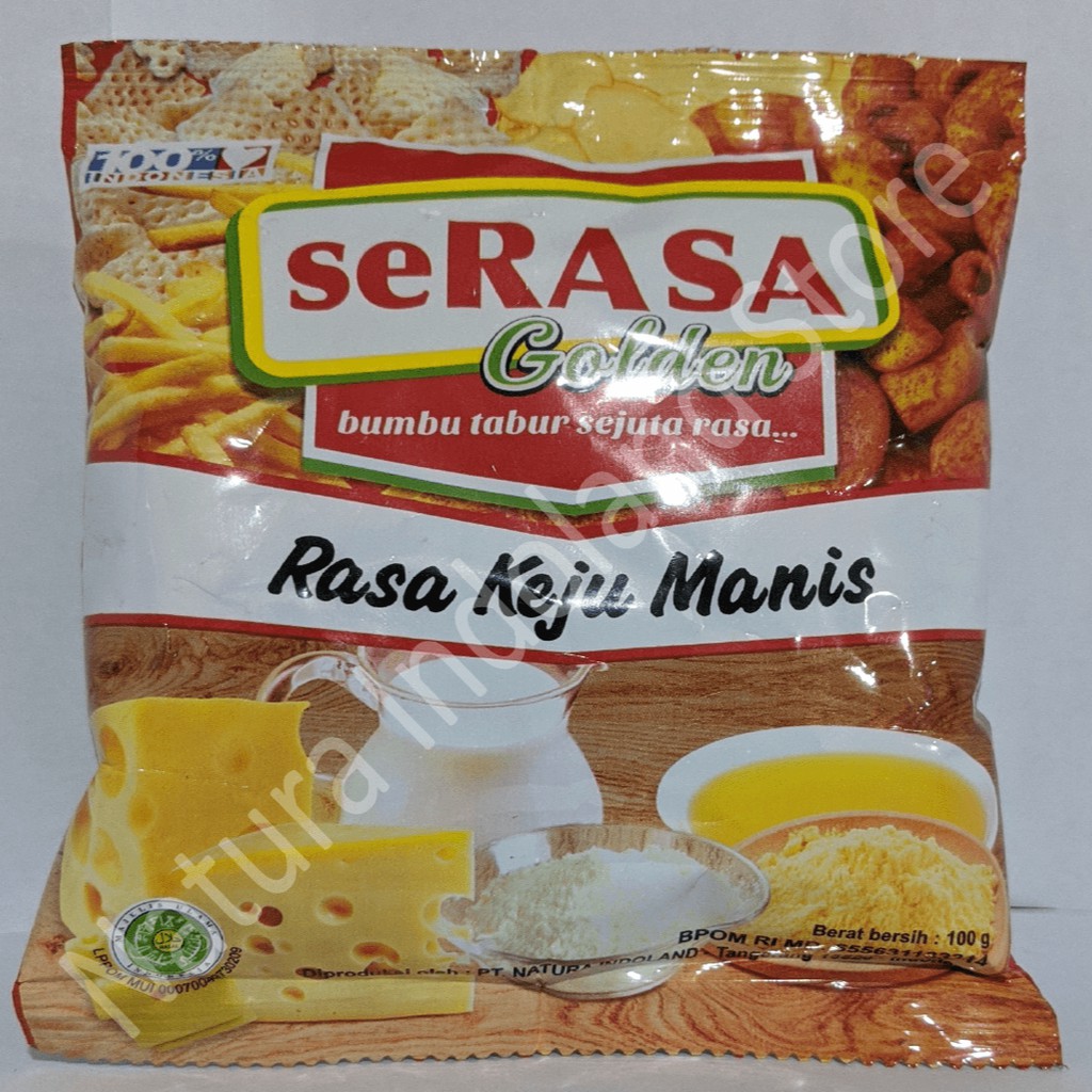 

SERASA GOLDEN Bumbu Tabur 100 gr : Rasa KEJU MANIS