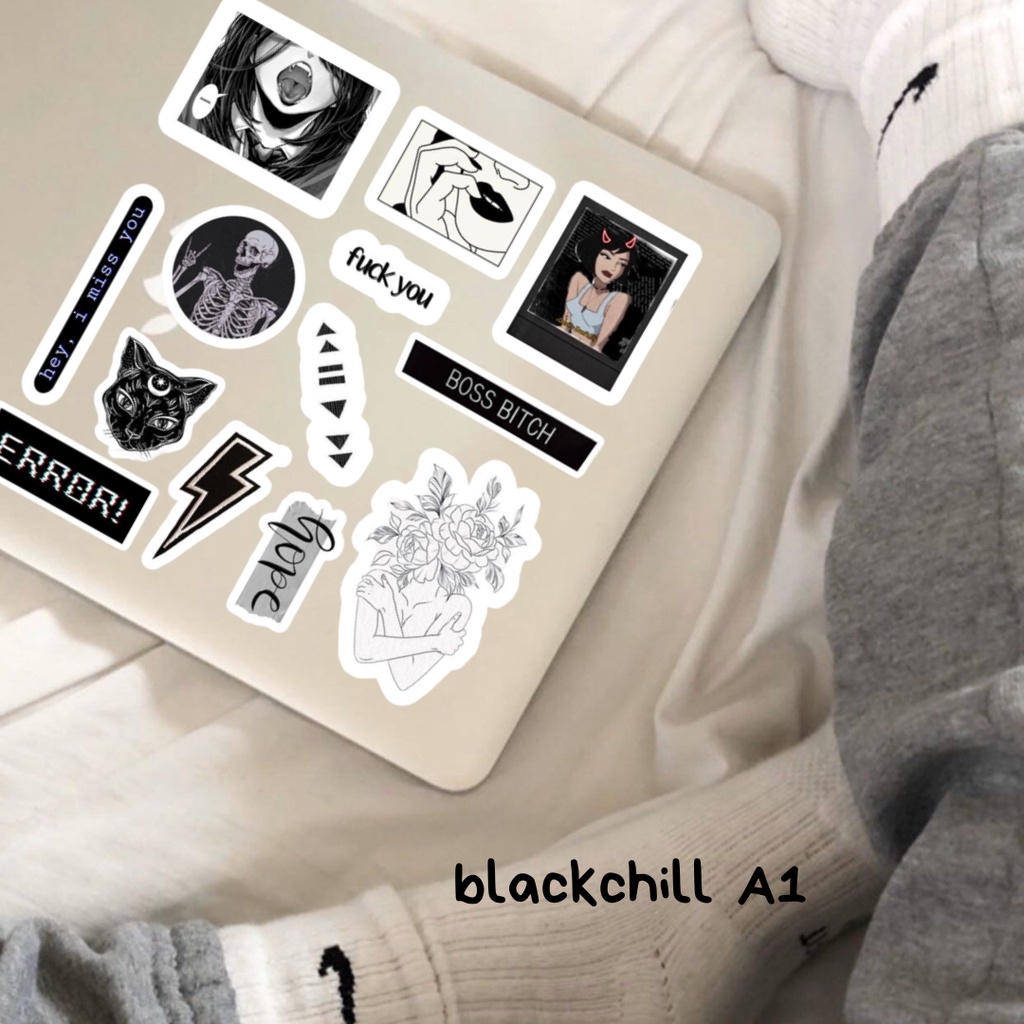 

Sticker Aesthetic Blackchill untuk laptop Case hp buku notebook dll tumblr estetik | sticker binder | sticker journal murah