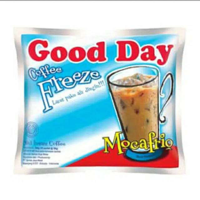 

Good Day Freeze Mocafrio 30gr x 10 sachet (RENCENG) / Good Day Coffee Freeze Mocafrio 1 Renceng