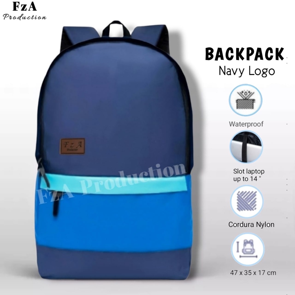 Big Promo..Tas Ransel Distro Casual Pria Wanita Tas Ransel Laptop Premium FREE Tas Waist Bag Trendy