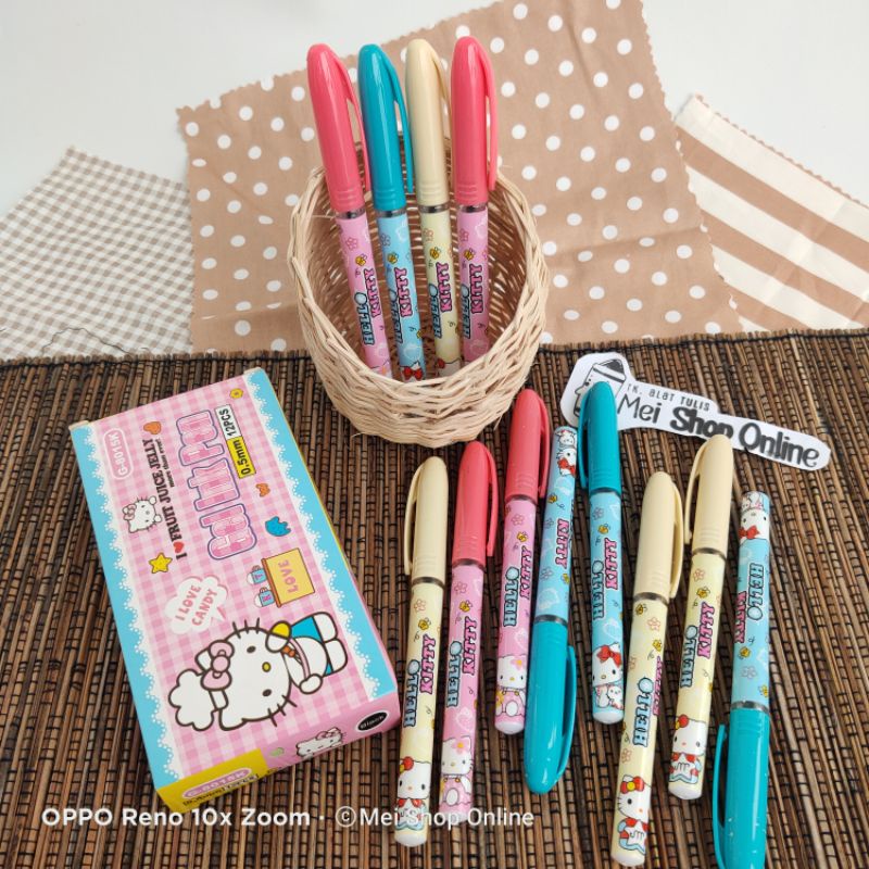 

NEW ISI 12 PCS!! Pulpen Gel helokiti Unik Lucu ISI 12 PCS