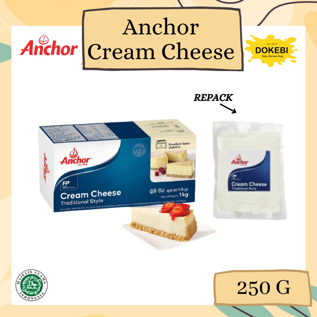 

Anchor Cream Cheese Keju Krim 250 gr / 500 gr