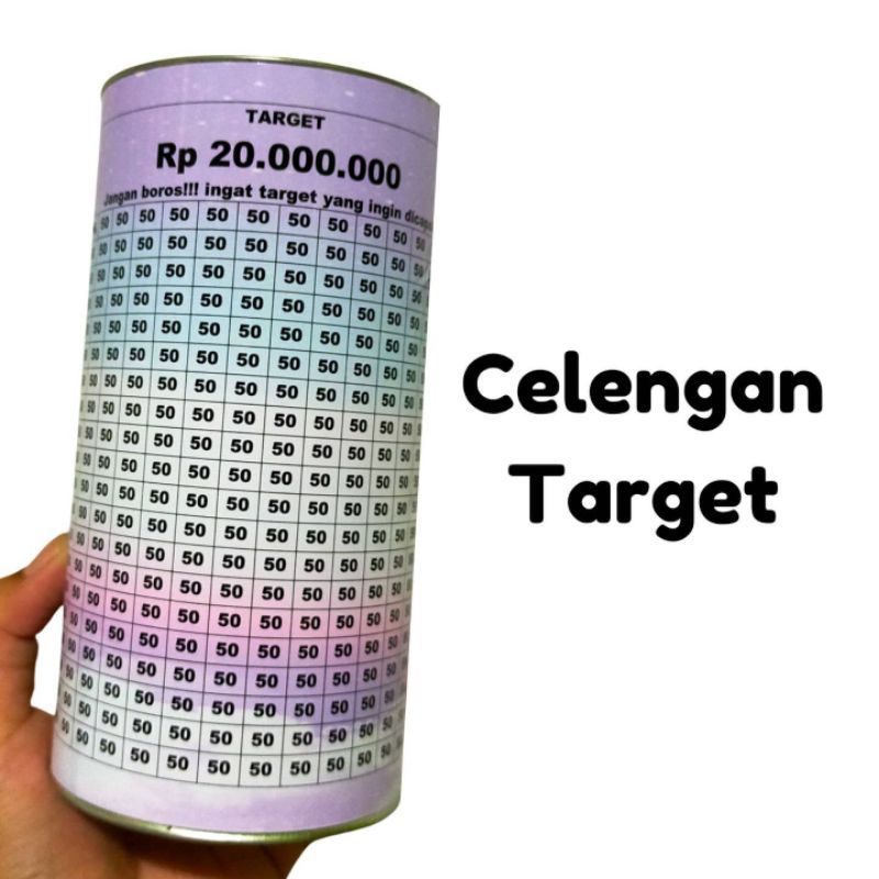 Jual Celengan Target Custom Buka Tutup Nabungwoi Celengan Buka