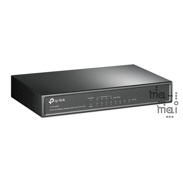 TP-Link Switch TL-SF1008P 8-port 10/100M Desktop PoE Switch