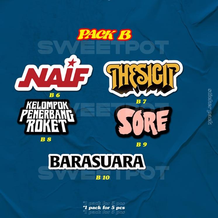 

⸨WaJ♜⸩ ⭐️ (BISA COD) STICKER PACK [INDONESIAN BAND EDITION] / STICKER AESTHETIC / STICKER RANDOM ISI 5 /STICKER METAL / STICKER POP / STICKER INDIE / STICKER BAND |Produk diskon