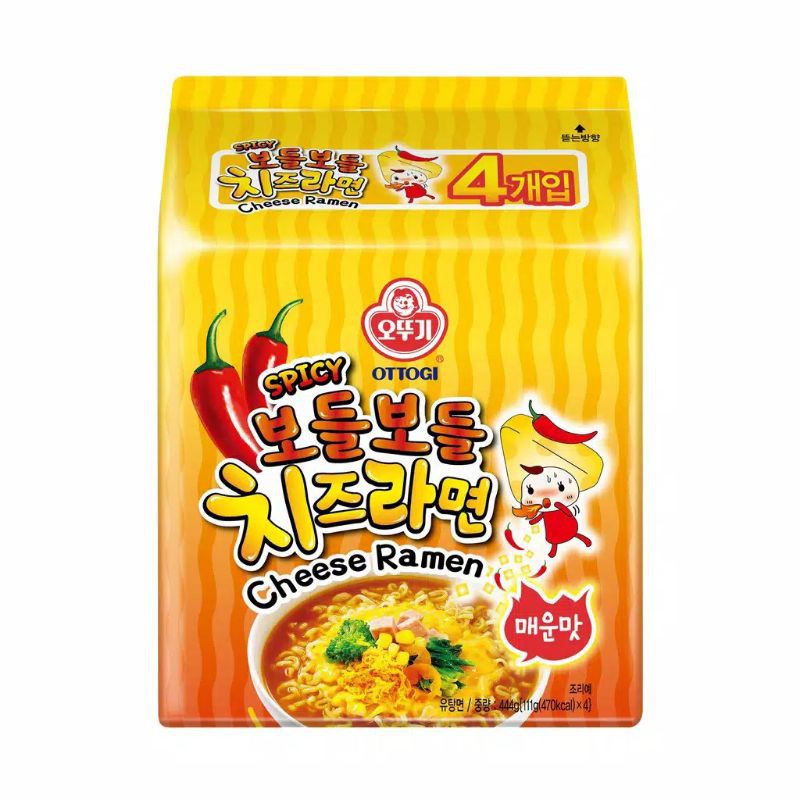 

Ottogi Spicy Cheese Ramen - 444gr (111gr x 4 pcs)*
