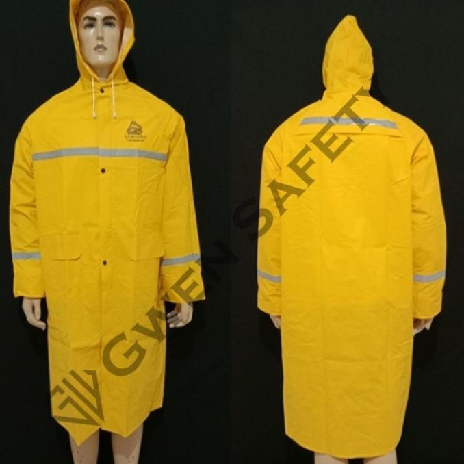 jas hujan mantel gosave kuning