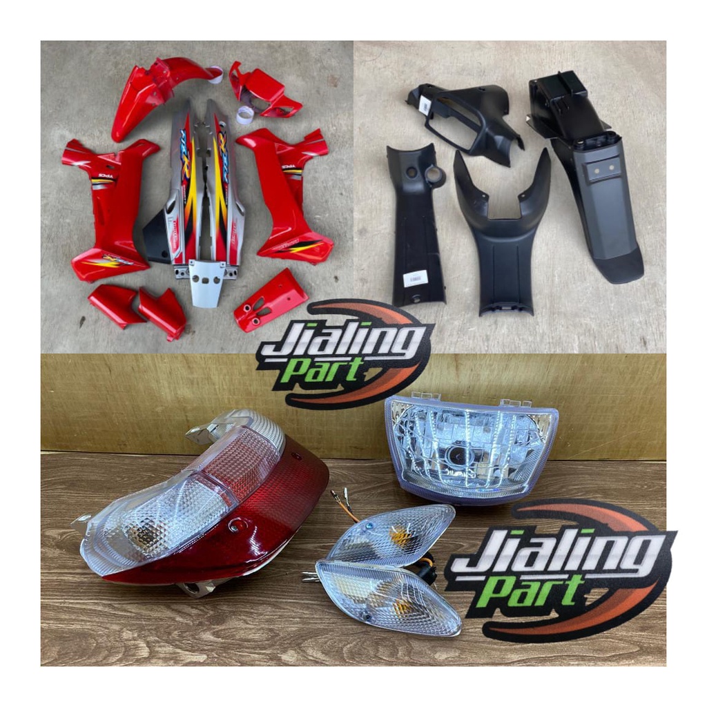 cover body full halus yamaha fiz r limited edition merah silver body halus fiz r merah silver set st