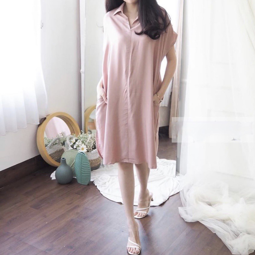 WSE390 - Dress Mega Dress Jumbo Wanita Super Premium Bahan Lembut Tidak Berbulu Warna Tidak Luntur
