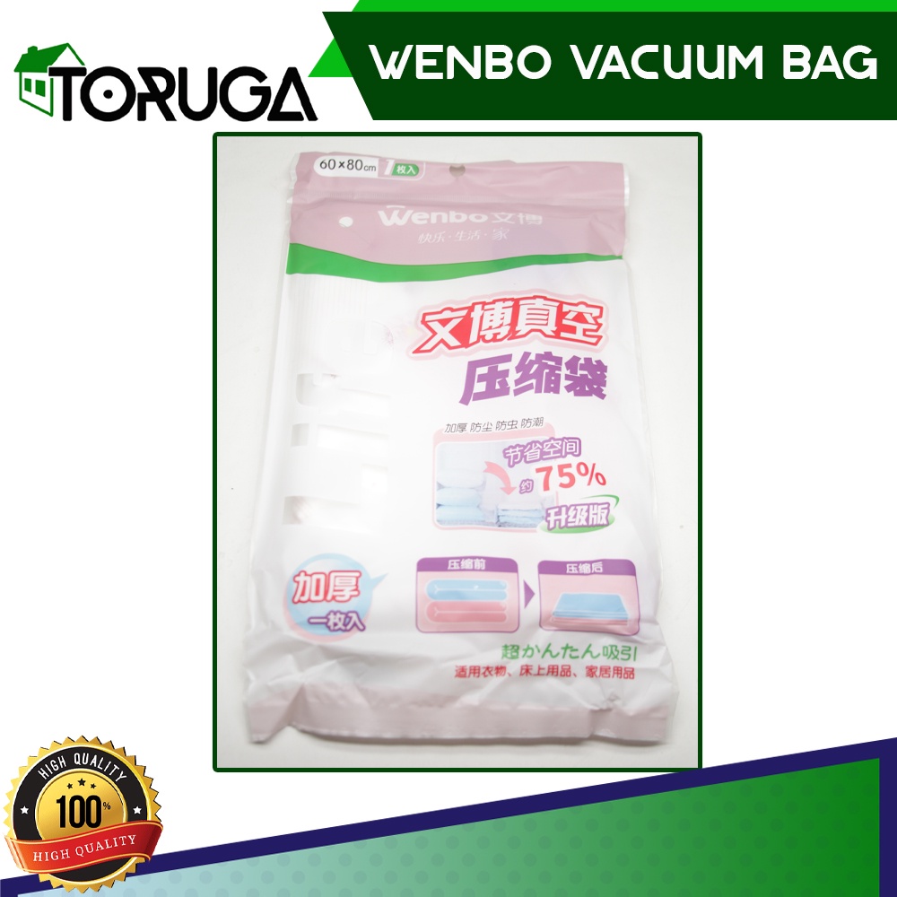 Vacum Bag Wenbo Refill Vakum Plastik Penghemat Tempat Storage Koper