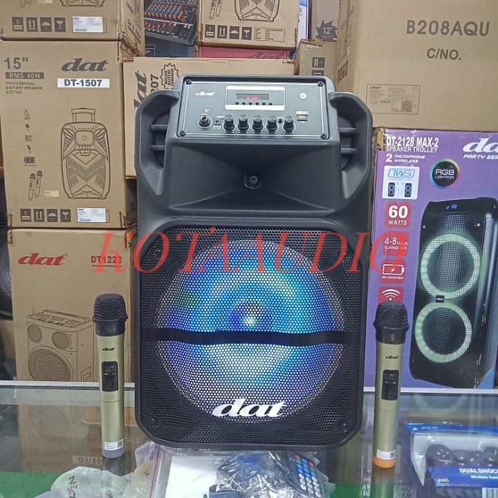 Speaker Portable Meeting DAT DT-1208 / DT1208 Bluetooth Karaoke