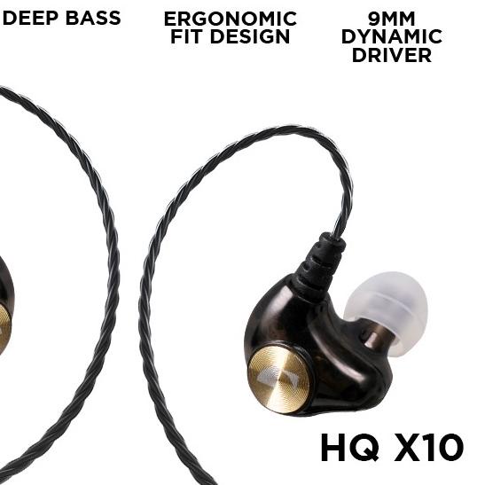 ➴ Nakamichi HQ X10 Dynamic Driver In Ear Monitor Wired Earphone Mic ☏