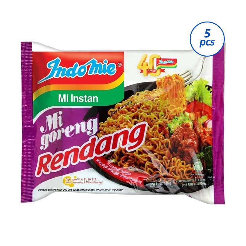 

Indomie Goreng Rendang Mie Instan 91 gr [5 pcs/Banded] - RENDANG