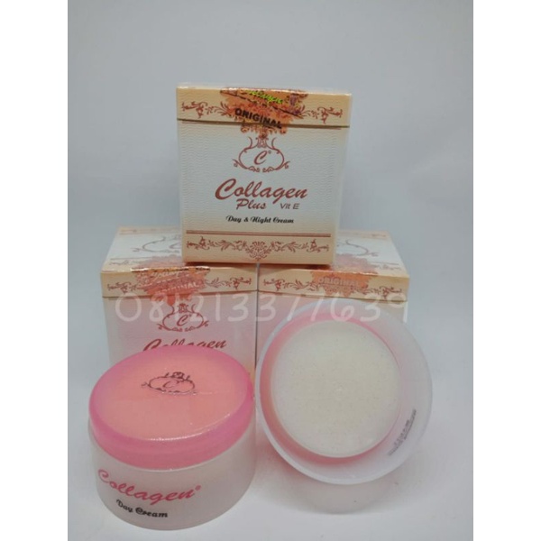 ( PERLUSIN ) CREAM COLAGEN SUSUN ORIGINAL SIANG DAN MALAM / Cream Collagen Embos Original import