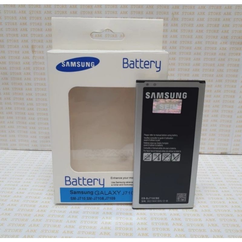 BATTERY BATRE BATRAI BATERAI SAMSUNG J710 J7 2016 ORIGINAL 100%